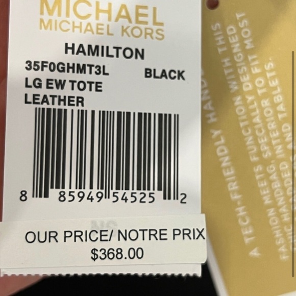 Michael Kors Black Satchel with Gold-Tone Hardware - Picture 2 of 2